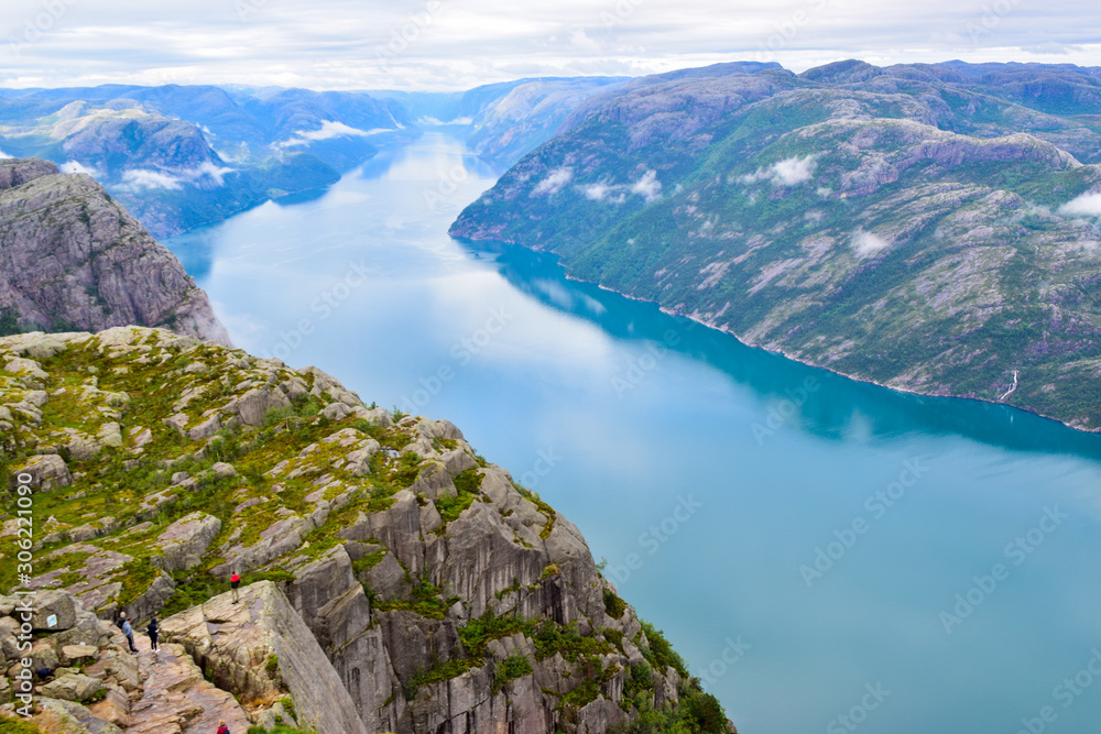 Lysefjord landscape, Pulpit Rock.