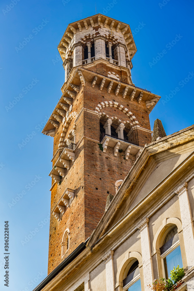 Torre dei Lamberti in Verona, Italy
