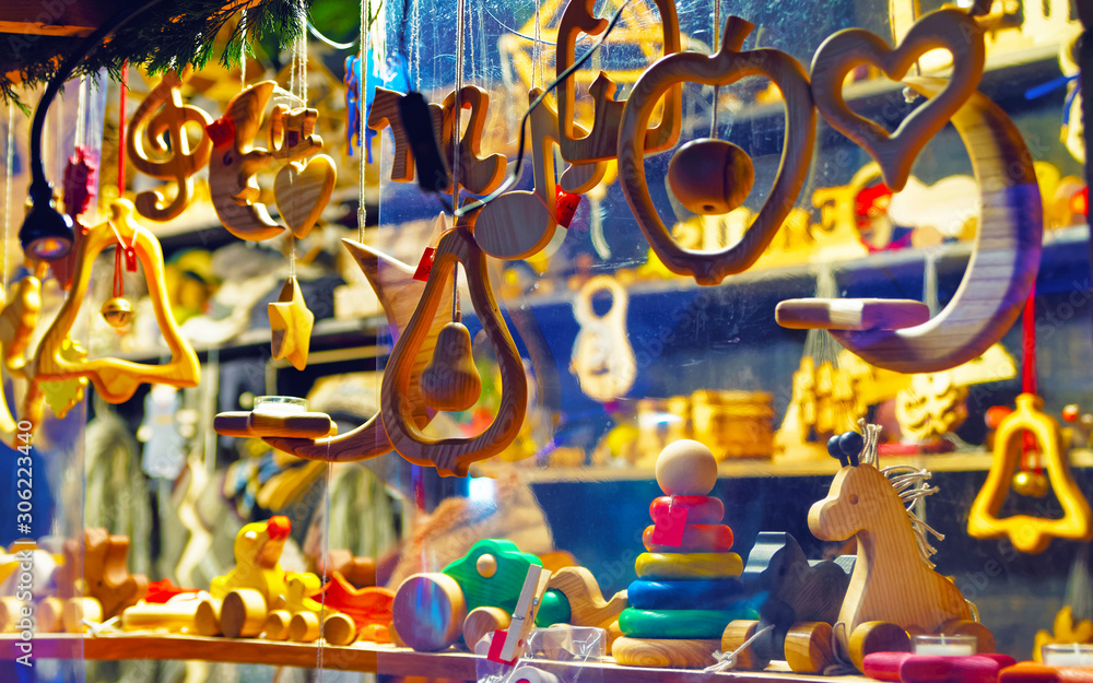 European wooden toys shop