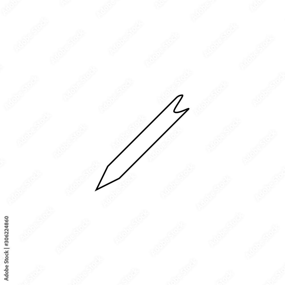 Pencil icon. List edit symbol. Education sign. Logo design element Pencil icon. List edit symbol. Education sign. Logo design element