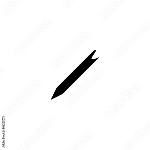 Pencil icon. List edit symbol. Education sign. Logo design element