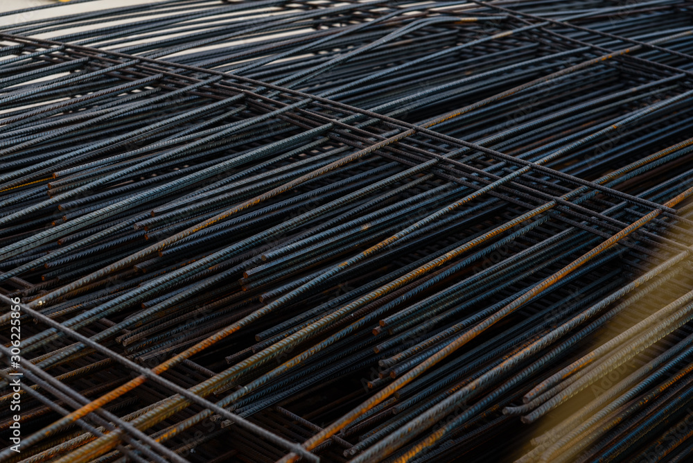Iron framework for the construction of foundations in buildings. Iron framework for the construction of foundations in buildings.