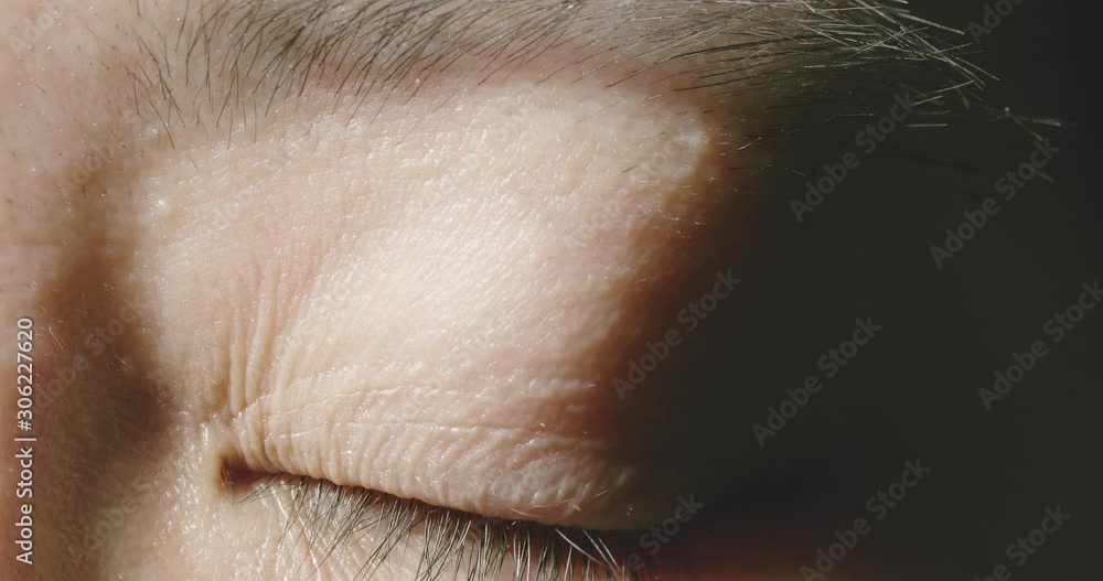 Macro shot of brown eye Macro shot of brown eye