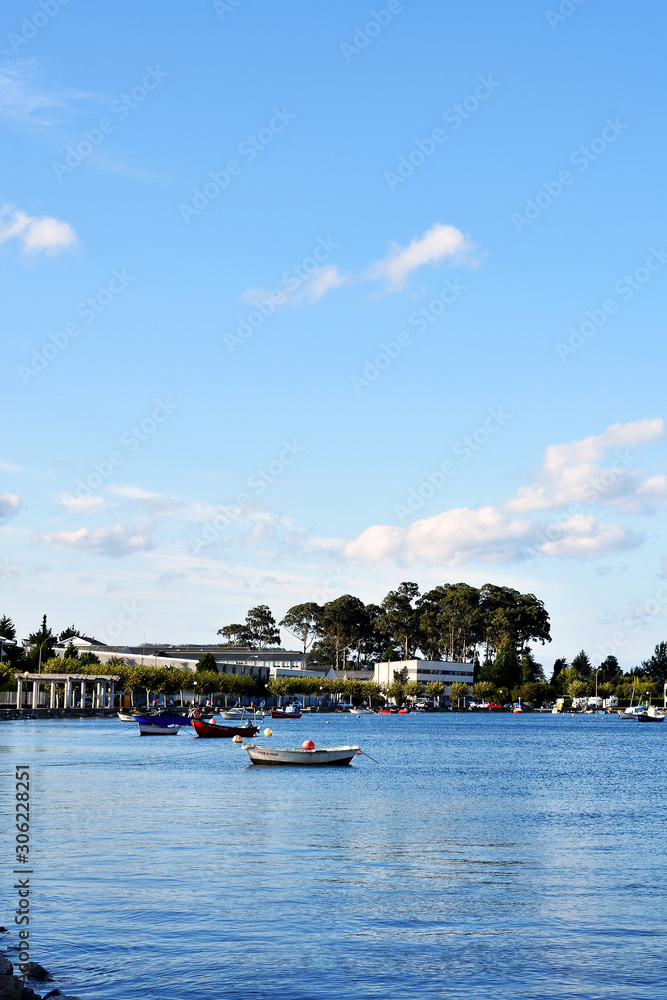 Landscape view of Viveiro, Lugo, Galicia. Spain. Europe.