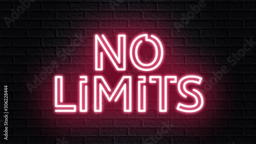 red neon video animation no limits