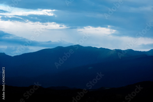 view of the mountains, sky village
