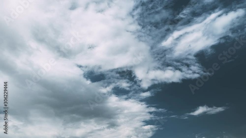 Wallpaper Mural Cloudy Sky. Dramatic Sky With Fluffy Clouds Before Rain Torontodigital.ca