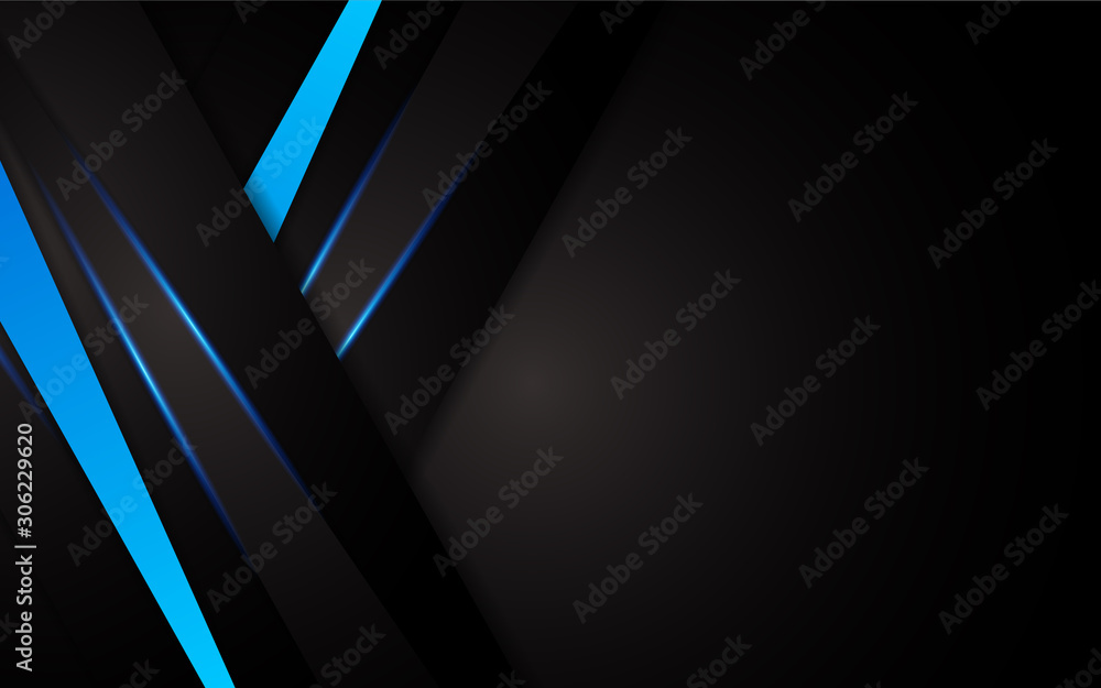 Abstract metallic blue and black frame design innovation technology concept layout background. Vector template for use element cover, banner, wallpaper, presentation, flyer Abstract metallic blue and black frame design innovation technology concept layout background. Vector template for use element cover, banner, wallpaper, presentation, flyer