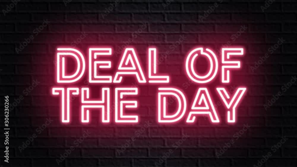 red neon video animation deal of the day red neon video animation deal of the day