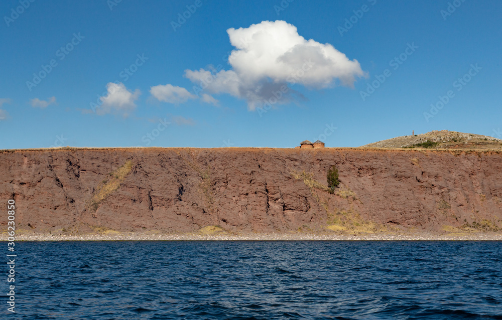 Islands on Titicaca lake. Peru.
