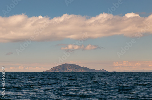 Amantani island on the Titicaca lake. Peru.