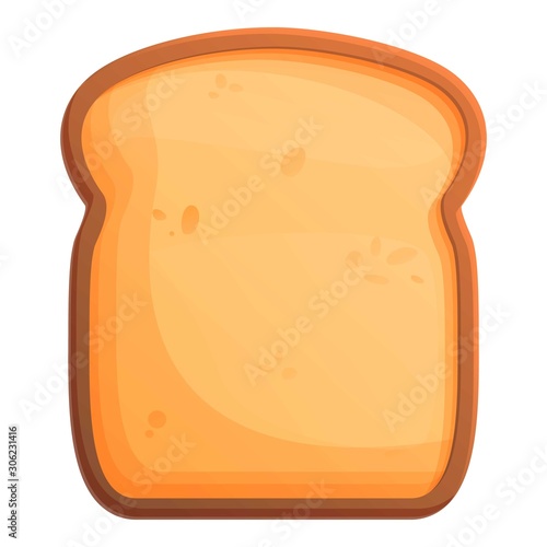 Traditional toast icon. Cartoon of traditional toast vector icon for web design isolated on white background