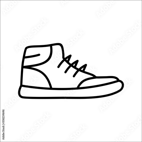 shoe icon . Vector