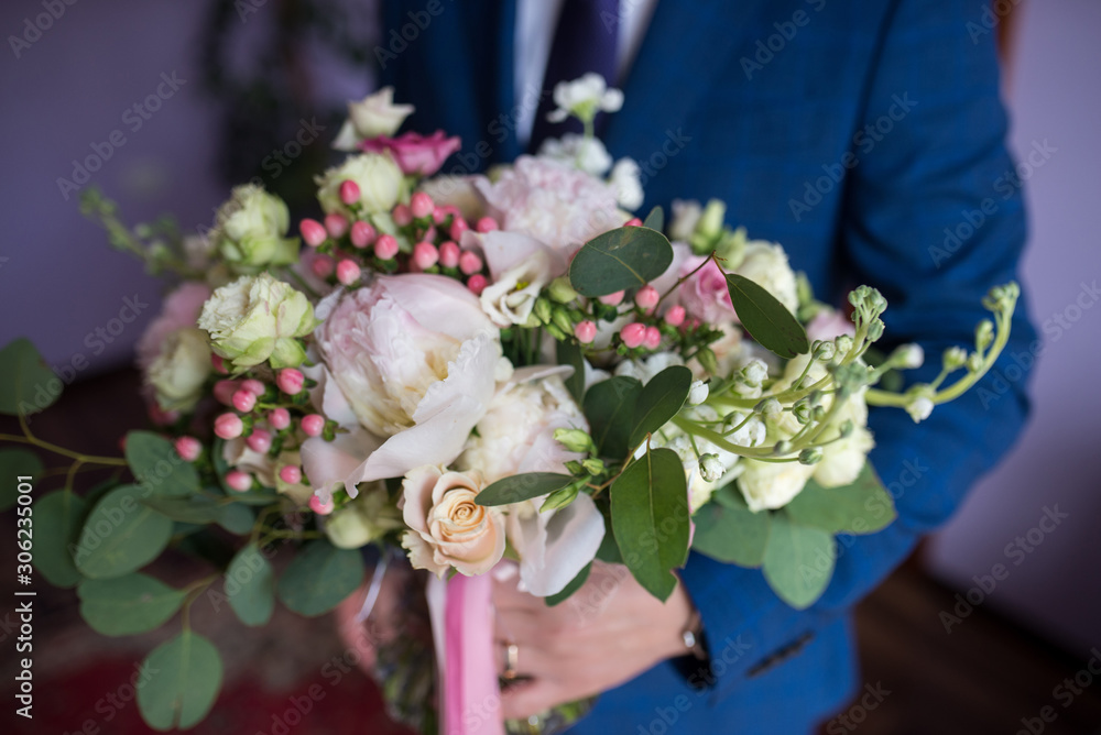 Exquisite bridal bouquet. Many different colors. Exquisite bridal bouquet. Many different colors.