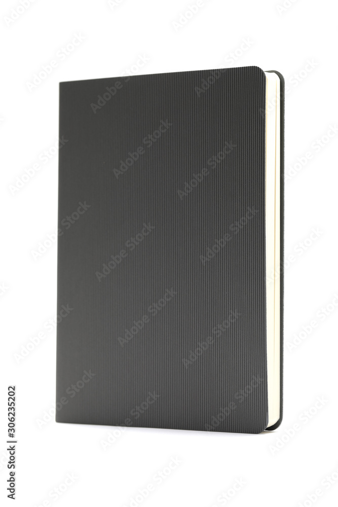 Gray diary isolated on white background Gray diary isolated on white background