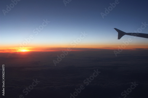 Aeroplane sunset