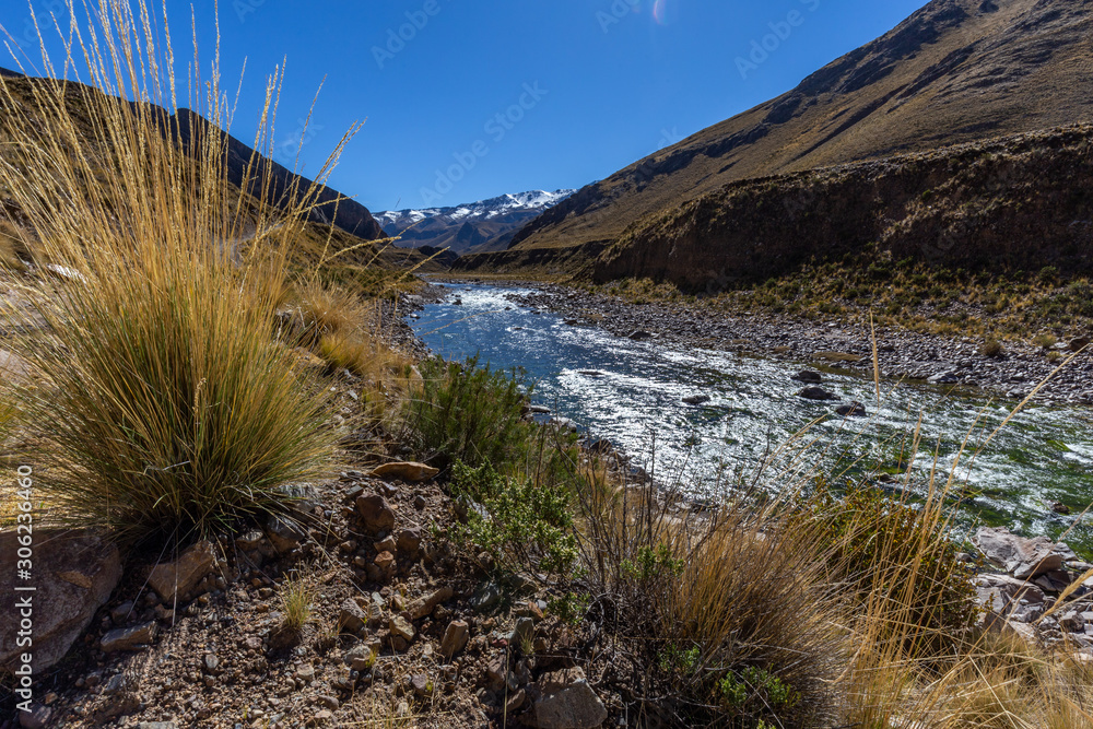 Colca river valley, near the town of Sibayo. Peru.