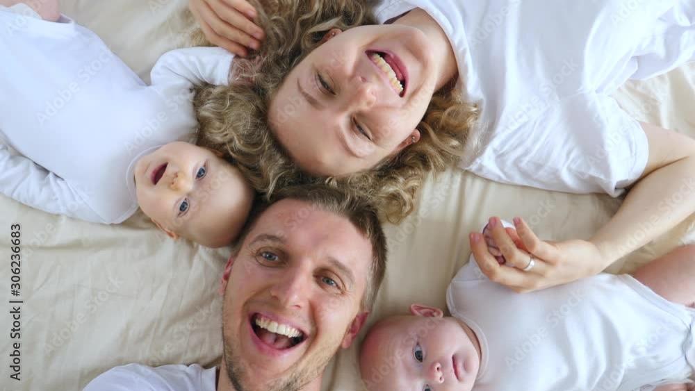 Family, Happiness, Generation And People Concept - Family Taking Selfie At Home. Family, Happiness, Generation And People Concept - Family Taking Selfie At Home.