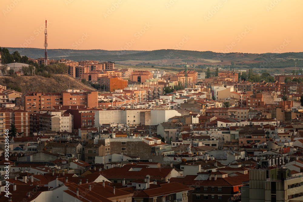 View from Cuenca capital at the Castilla-La Mancha region in Spain.