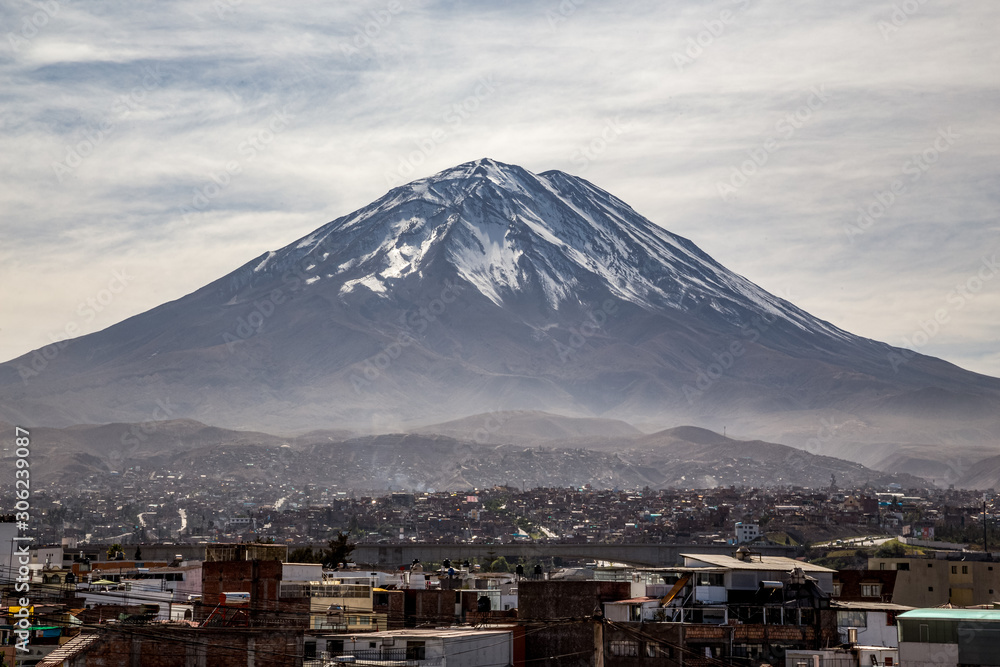El Misti volcano in Arequipa, Peru