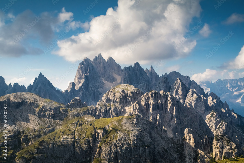 Beautiful daylight on famous dolomites, Italy