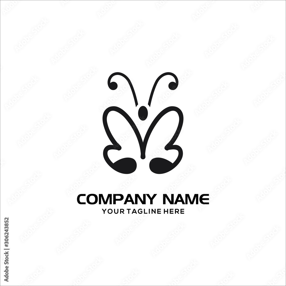 butterfly line vector logo butterfly line vector logo
