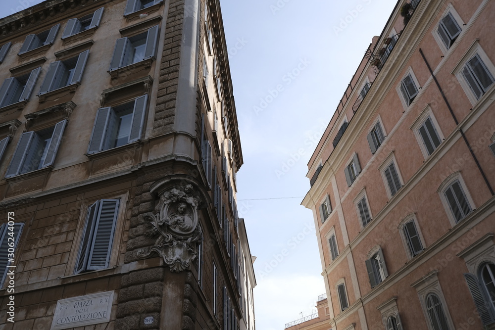 General view of street in Rome