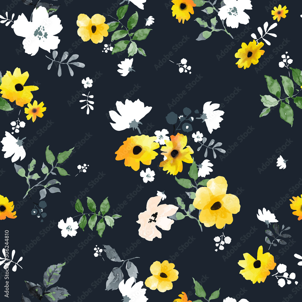 Obraz premium Seamless floral pattern. Flowers texture