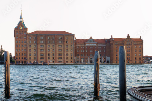 Venice, Italy. Molino Stucky, famous historical building photo