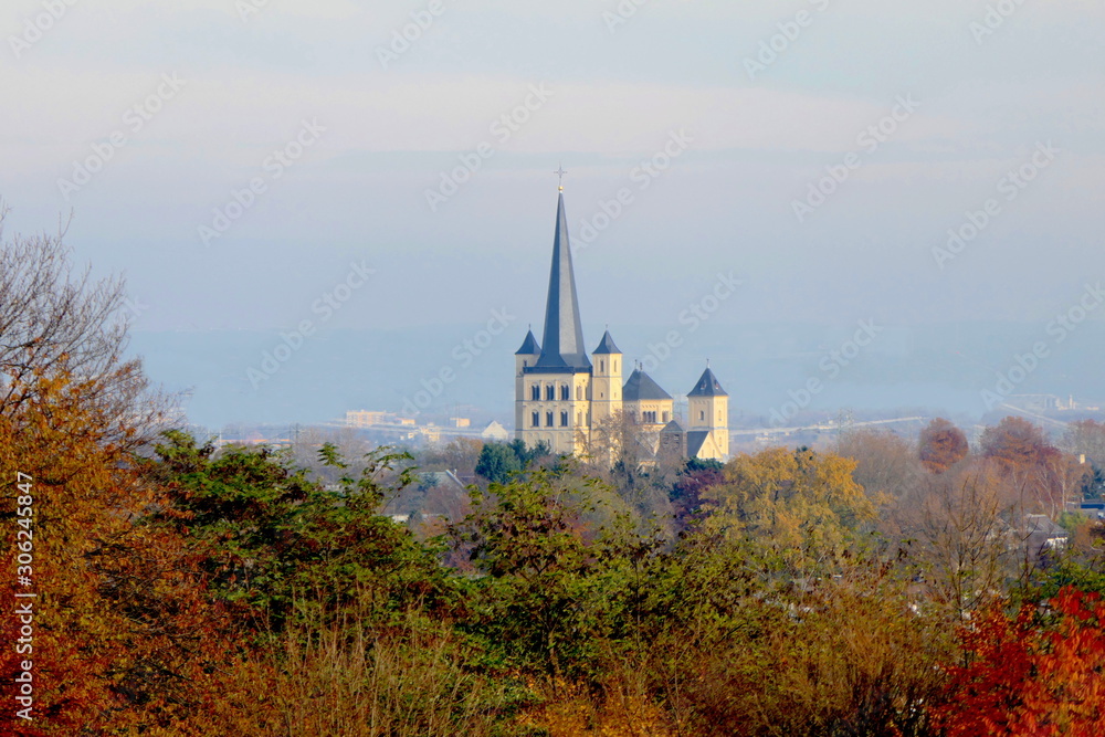 Abtei Brauweiler Ansicht mit Dorf