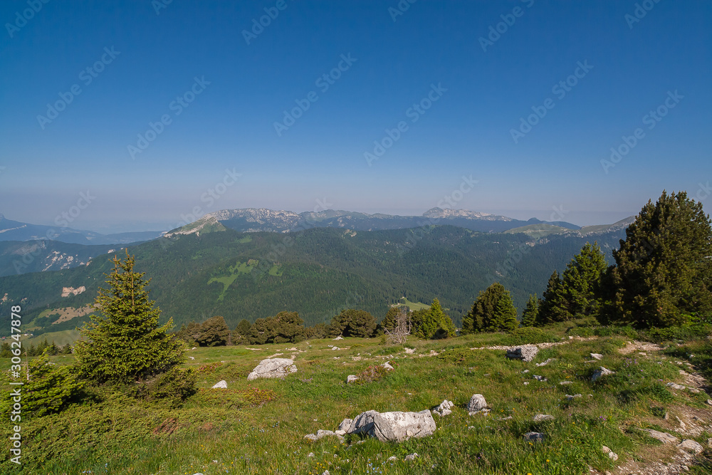 Fototapeta premium Vue depuis Chamechaude