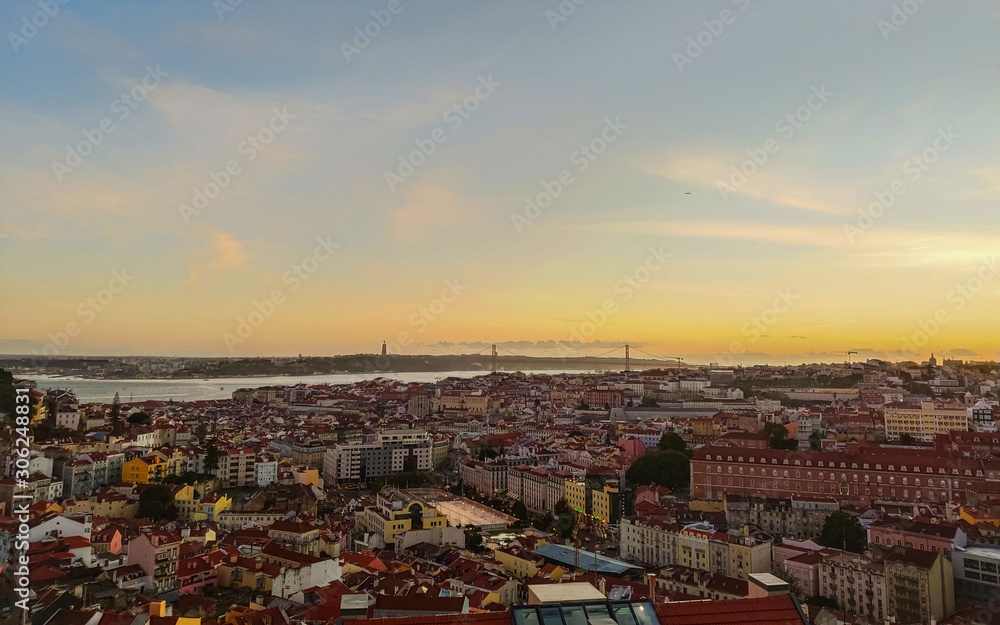 View of Lisbon from Miradouro da Senhora do Monte