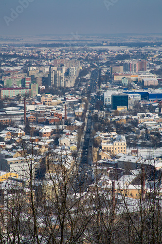 aerial view of Lviv from the Castle