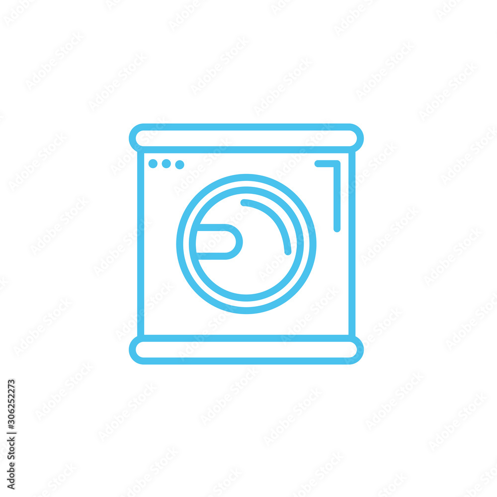 washing machine line style icon washing machine line style icon