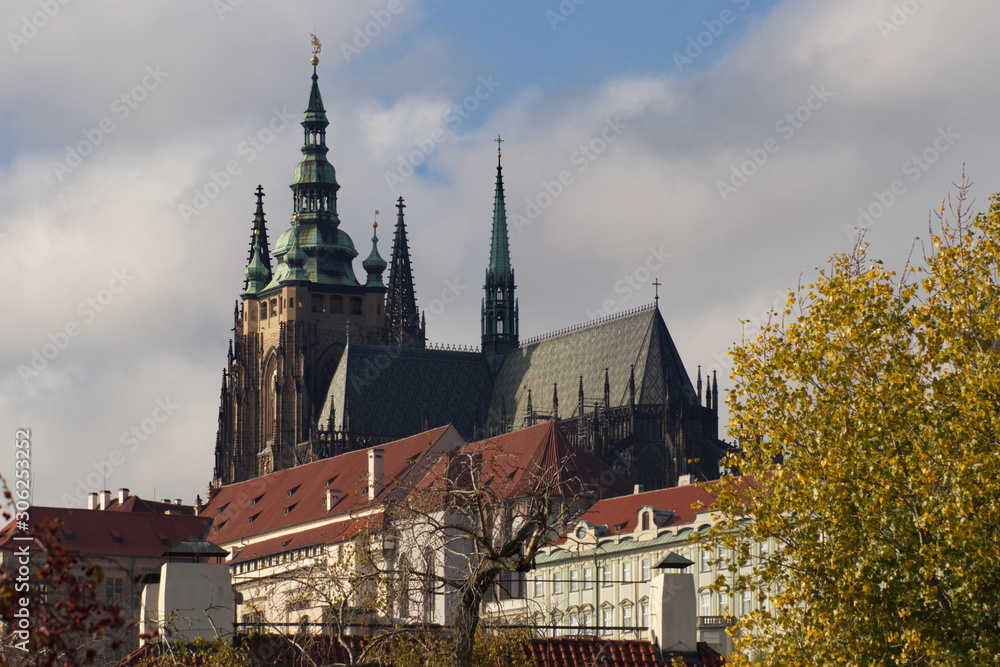 The Prague castle side view