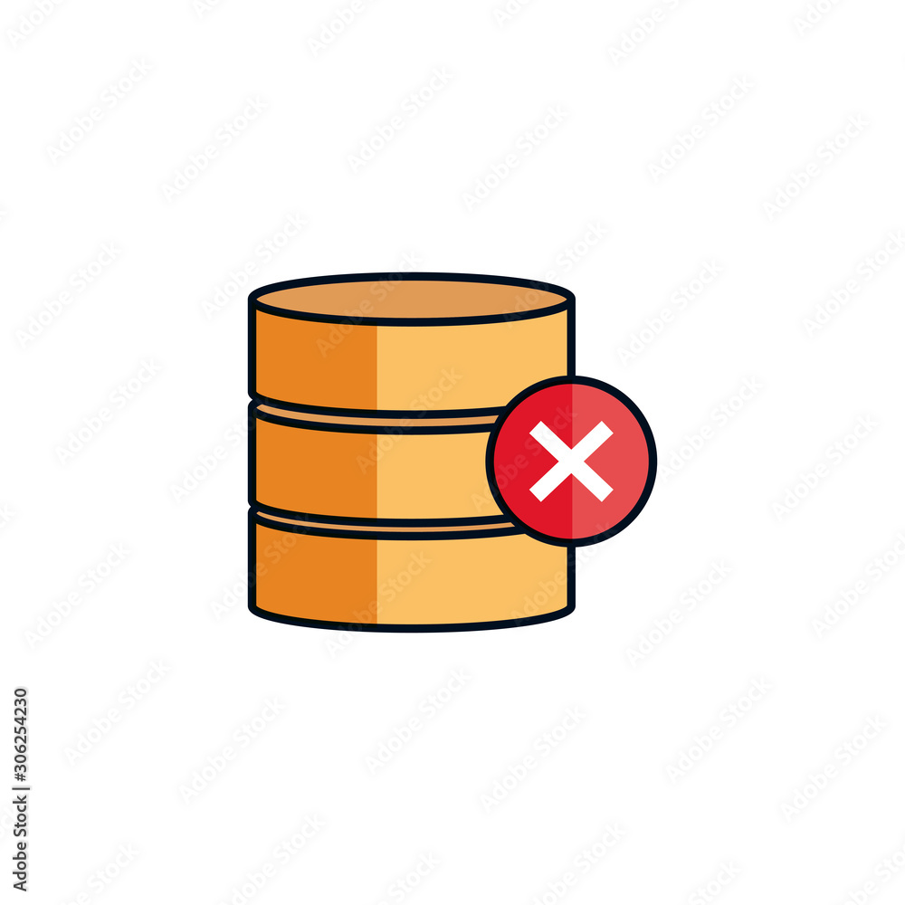 cyber security server data disk detailed style icon cyber security server data disk detailed style icon
