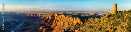 Desert View Watchtower panorama sunset - Grand Canyon National Park