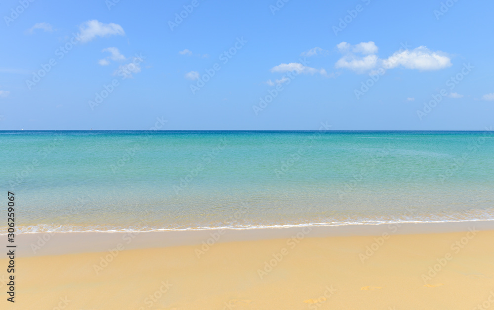 Tropical beach and blue sky