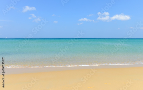 Tropical beach and blue sky © opasstudio
