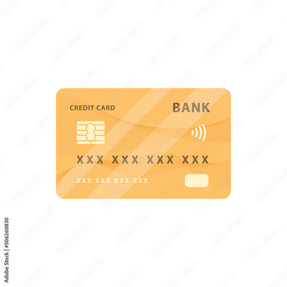 vector illustration credit card, contactless payment cards isolated white background