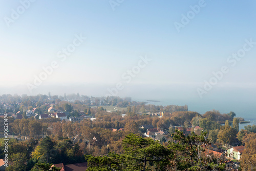 View of Balatonboglar from the lookout tower