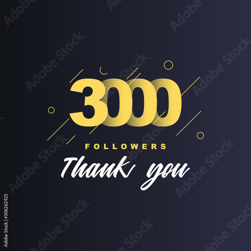 3000 Followers thank you