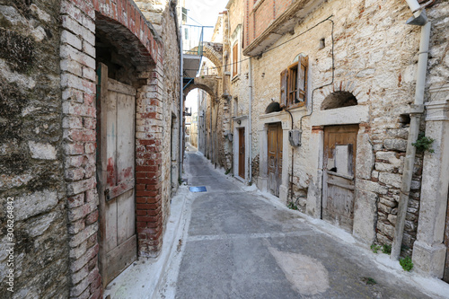 Traditional Street in Pyrgi, Chios Island, Greece © EvrenKalinbacak