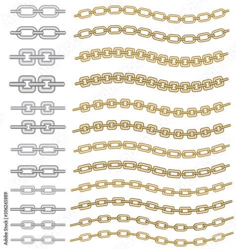 loop chain gradient brush colorable by stroke color