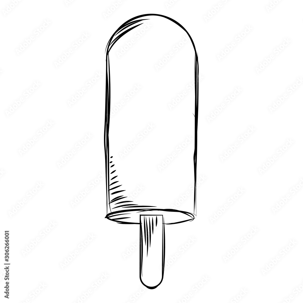 Sketch of a popsicle Sketch of a popsicle
