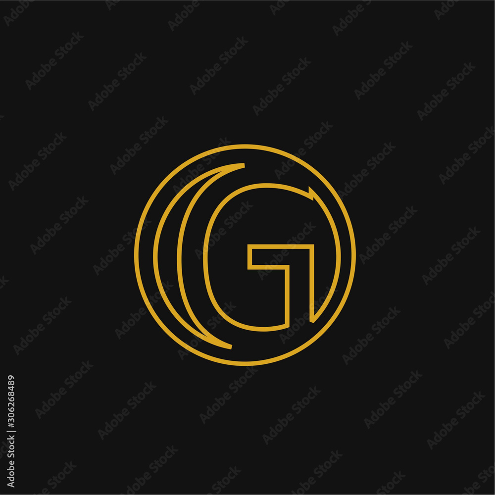initial G Line business logo icon template initial G Line business logo icon template