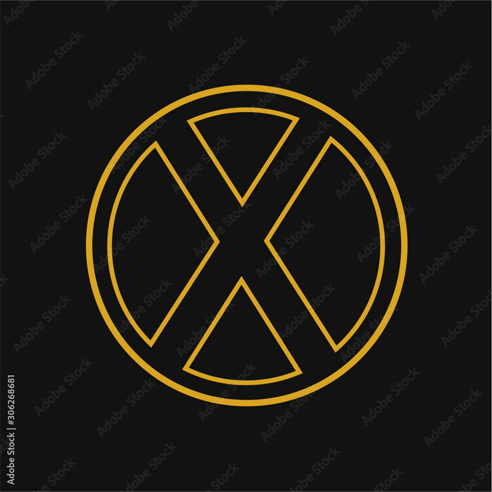 initial X Line business logo icon template initial X Line business logo icon template
