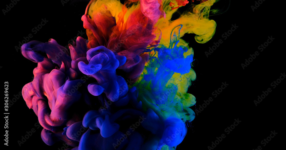 Abstract color paint splash isolated on white background, Splash of paint. Abstract background, Abstract color paint splash isolated on white background, Splash of paint. Abstract background,