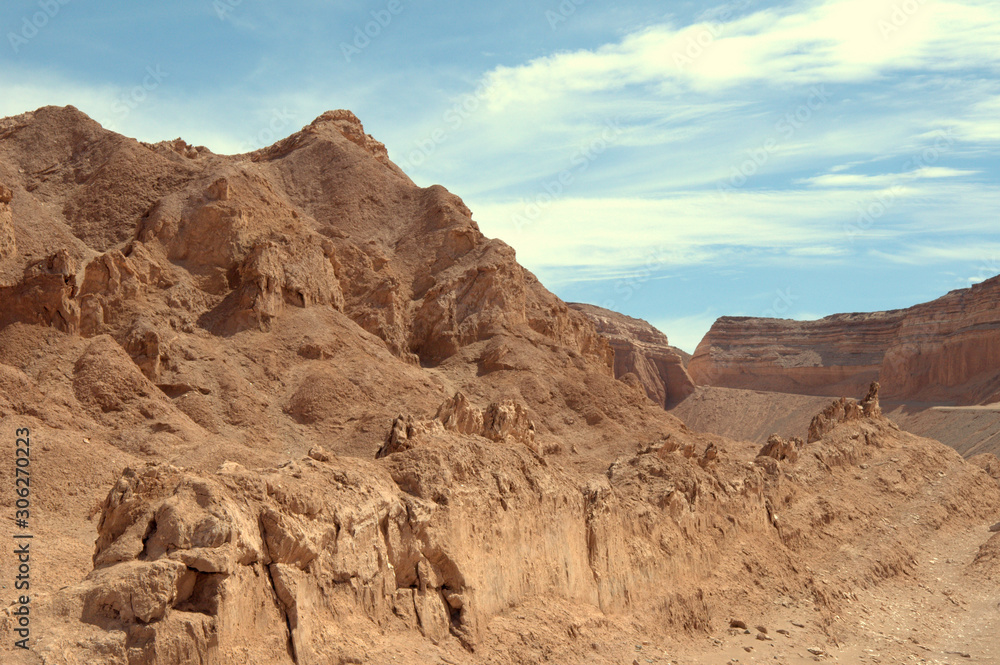 Desert rocks in the Atacama desert