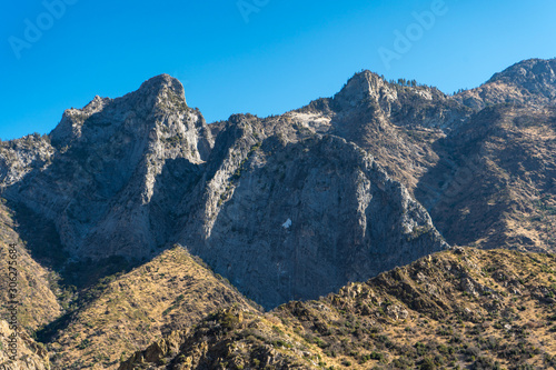 Beautiful mountains landscape in Kings Canyon National Park